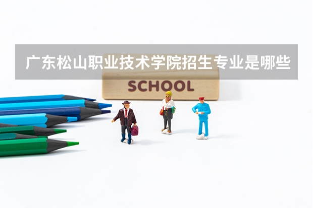 广东松山职业技术学院招生专业是哪些 广东松山职业技术学院王牌专业是哪些